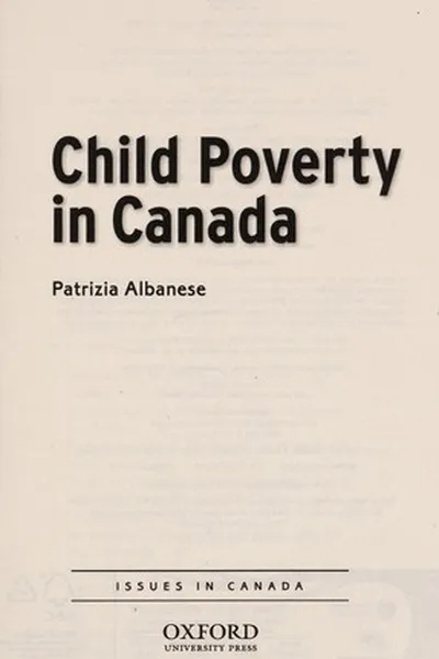 Capa de Child poverty in Canada