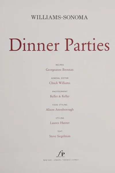 Capa de Dinner parties