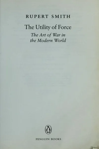 Capa de The utility of force