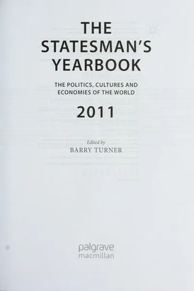 Capa de The statesman's yearbook 2011