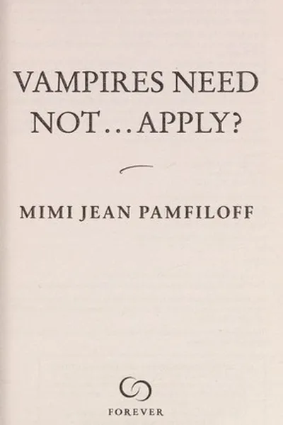 Capa de Vampires Need Not ... Apply?