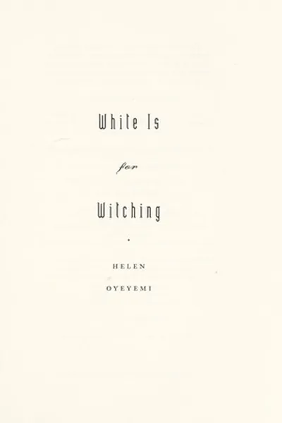 Capa de White Is for Witching