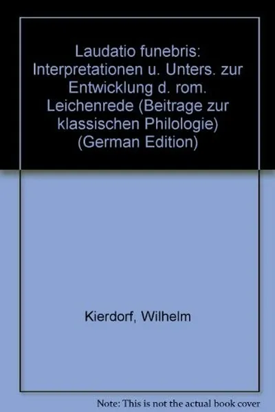 Capa de Laudatio funebris