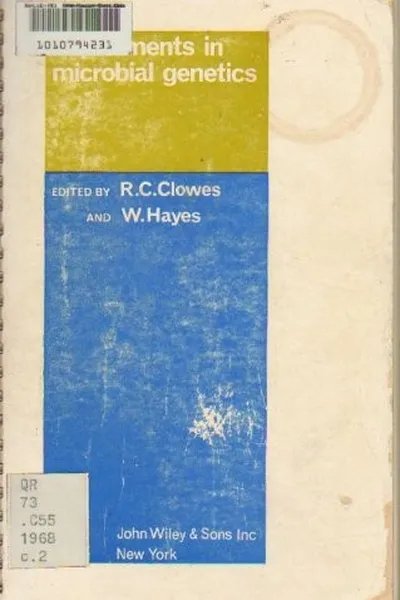 Capa de Experiments in Microbial Genetics