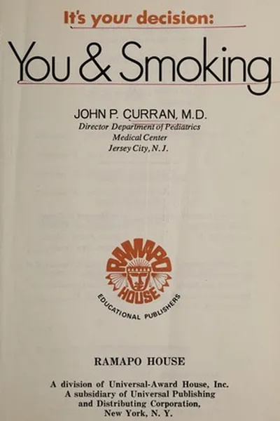 Capa de It's your decision: you & smoking