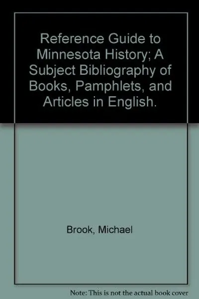 Capa de Reference guide to Minnesota history