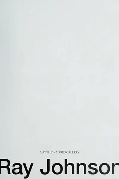 Capa de Ray Johnson