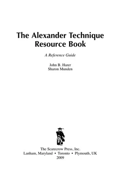 Capa de The Alexander technique resource book