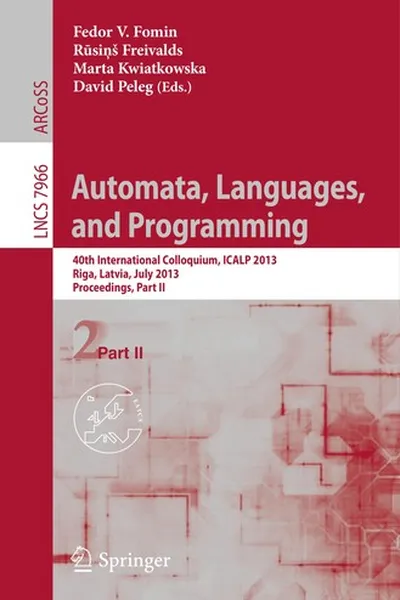 Cover of Automata, Languages, and Programming
