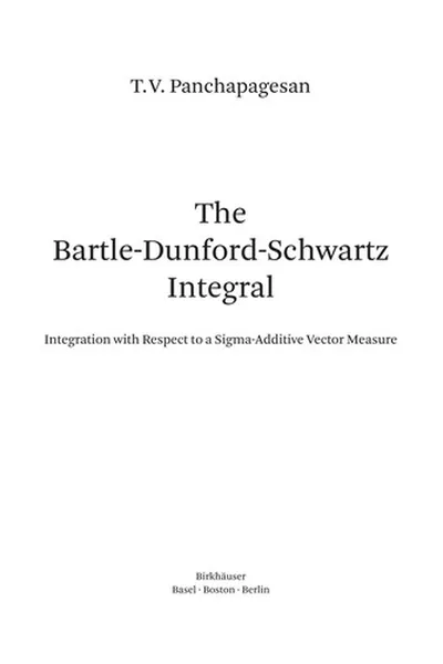 Capa de The Bartle-Dunford-Schwartz integral