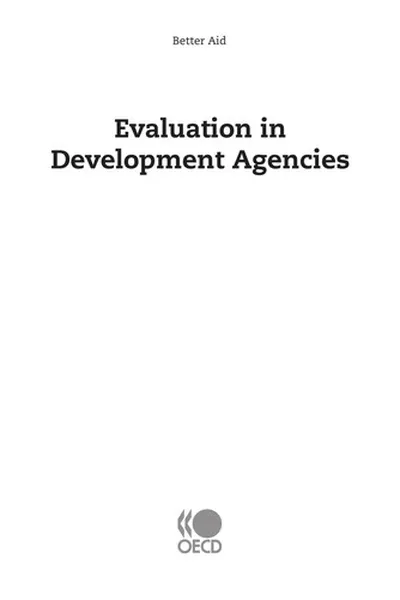 Capa de Evaluation in Development Agencies