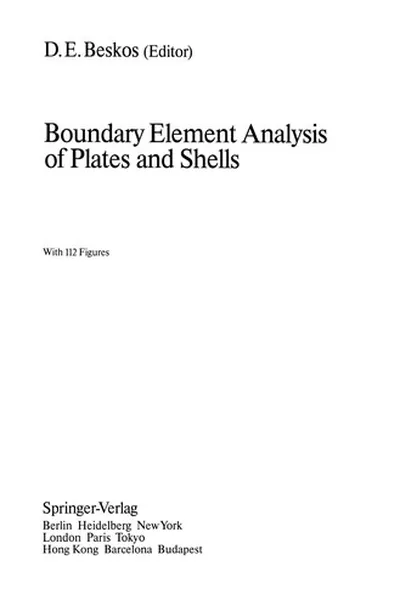 Capa de Boundary Element Analysis of Plates and Shells