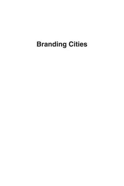 Cover of Branding Cities