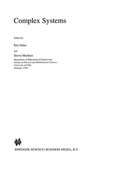 Cover of Complex Systems