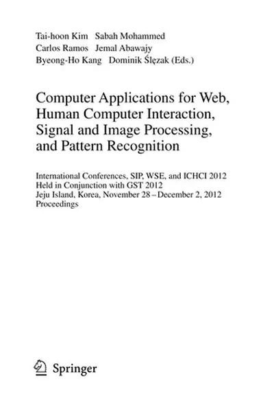 Capa de Computer Applications for Web, Human Computer Interaction, Signal and Image Processing, and Pattern Recognition