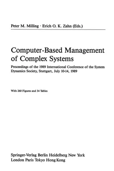 Capa de Computer-Based Management of Complex Systems