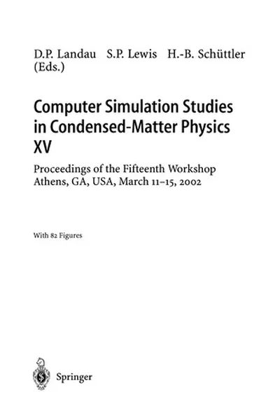 Capa de Computer Simulation Studies in Condensed-Matter Physics XV