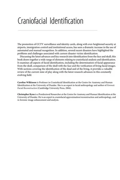Capa de Craniofacial identification