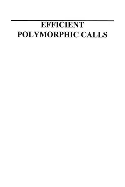 Capa de Efficient Polymorphic Calls