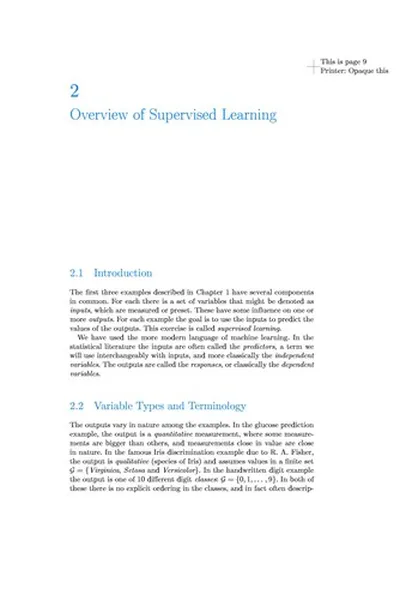 Capa de The Elements of Statistical Learning