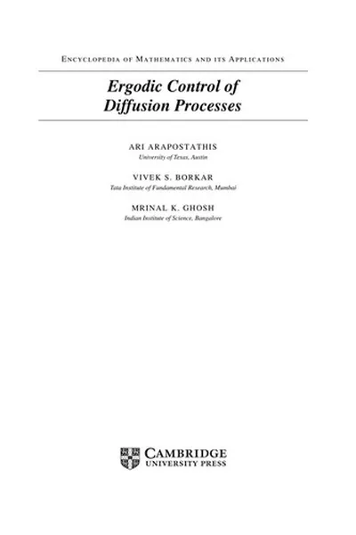Capa de Ergodic control of diffusion processes