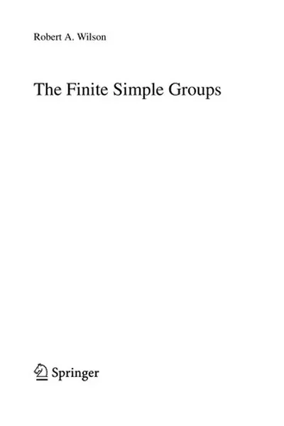 Capa de The finite simple groups