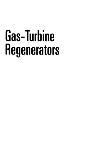 Capa de Gas-Turbine Regenerators