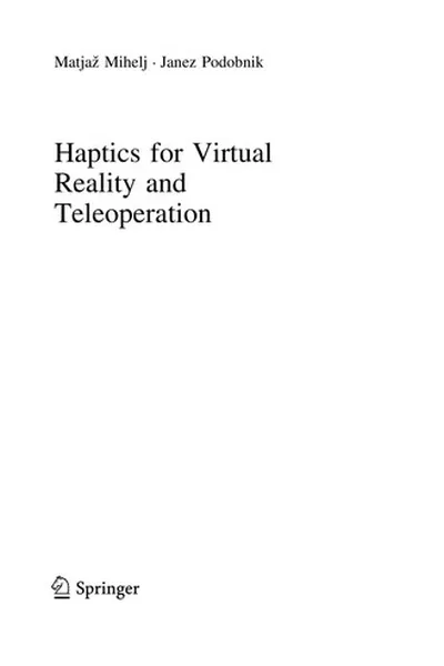 Capa de Haptics for Virtual Reality and Teleoperation