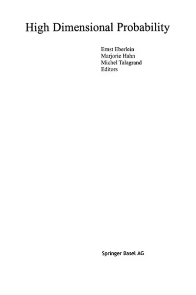 Capa de High Dimensional Probability