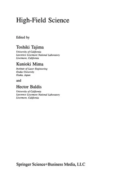 Capa de High-Field Science