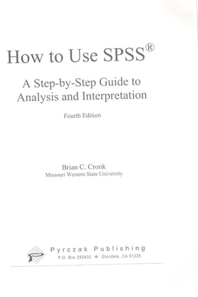 Capa de How to Use SPSS