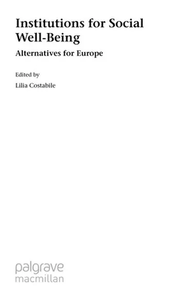 Capa de Institutions for social well being