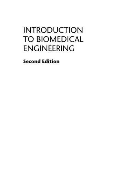 Capa de Introduction to biomedical engineering