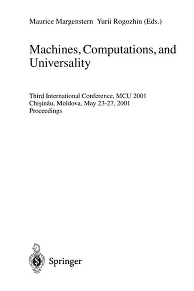 Capa de Machines, Computations, and Universality