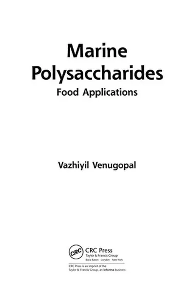 Capa de Marine polysaccharides