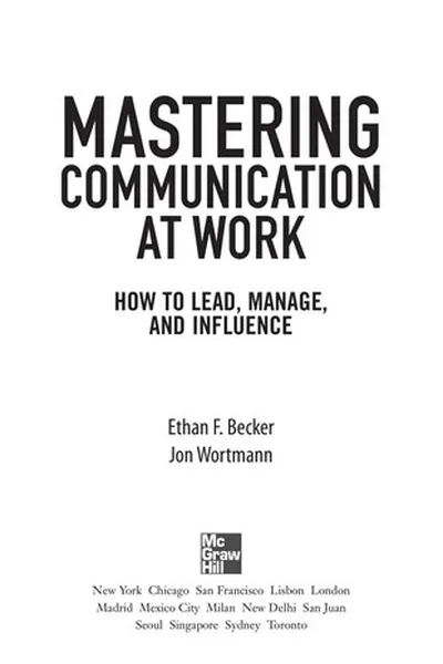 Capa de Mastering communication at work