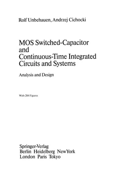 Capa de MOS Switched-Capacitor and Continuous-Time Integrated Circuits and Systems