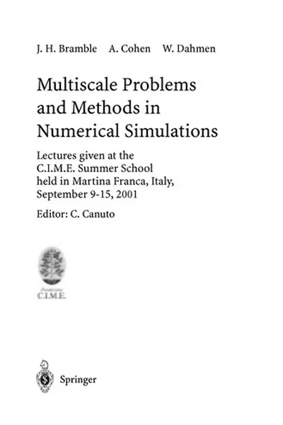 Capa de Multiscale problems and methods in numerical simulations
