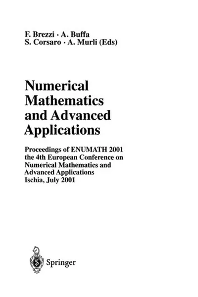 Capa de Numerical Mathematics and Advanced Applications