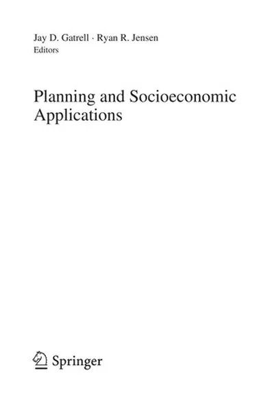 Capa de Planning and socioeconomic applications