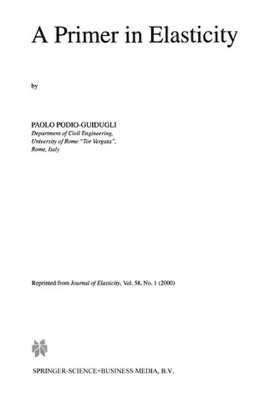 Capa de A Primer in Elasticity