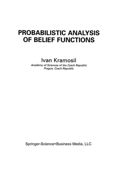 Capa de Probabilistic Analysis of Belief Functions