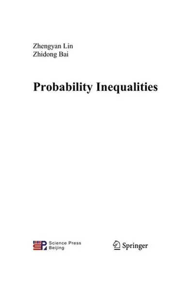Capa de Probability Inequalities