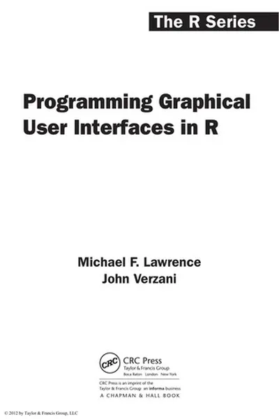 Capa de Programming graphical user interfaces in R