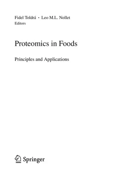 Capa de Proteomics in Foods