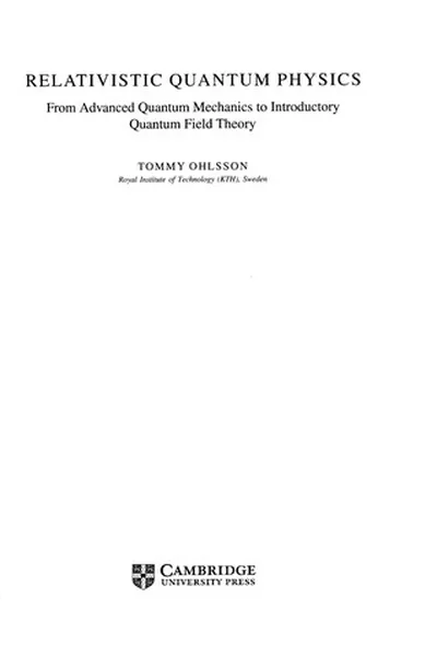 Capa de Relativistic quantum physics