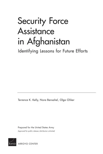 Capa de Security force assistance in Afghanistan