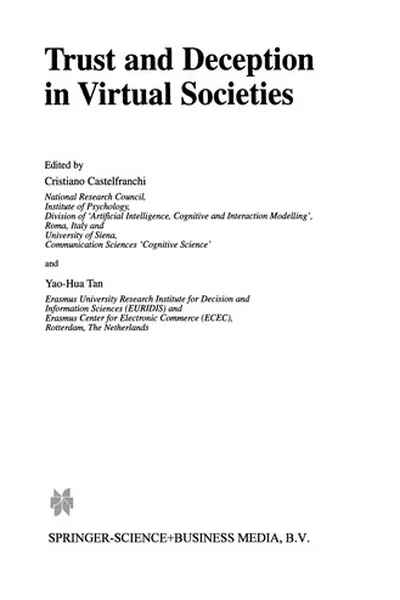 Capa de Trust and Deception in Virtual Societies