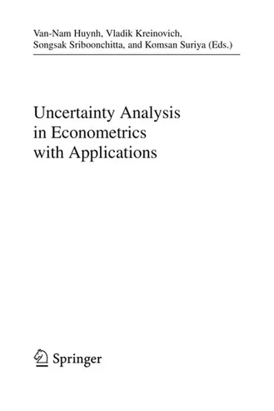 Capa de Uncertainty Analysis in Econometrics with Applications