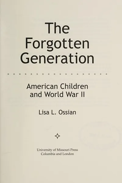 Capa de The forgotten generation